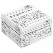 Мелки школьные Гамма, белые, 100шт., средней твердости, круглые, картонная коробка