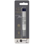 Стержень шариковый объемный Parker «QuinkFlow Ball Point» черный, 98мм, 1,0мм, метал. корпус, 3шт., блистер