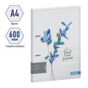 Папка на 2 кольцах Berlingo «Eco XS», 24мм, 600мкм, с рисунком, D-кольца, с внутр. карманом