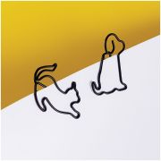 Скрепки фигурные 19мм, MESHU «Cat&Dog », 4шт., пакет с европодвесом