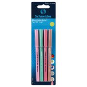 Набор шариковых ручек Schneider «Tops 505 F Pastel», 4шт., синие, 0,8мм, корпус ассорти, блистер