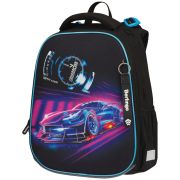 Ранец Berlingo Expert Max «Neon car» 37*28*16см, 2 отделения, анатомическая спинка, дождевик в комплекте