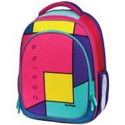 Ранец Berlingo Expert Light облегченный «Pink blocks» 38*28*15см, 3 отделения, 2 кармана, анатомическая спинка