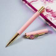 Ручка шариковая MESHU «Flower» синяя, 1,0мм