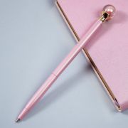 Ручка шариковая автоматическая MESHU «Pink pearl» синяя, 1,0мм