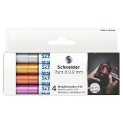 Набор маркеров для декорирования Schneider «Paint-It 010» 04цв., металлик, 0,8мм