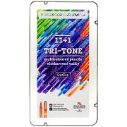 Карандаши многоцветные Koh-I-Noor «TRI-TONE 3442», 12шт., металл.коробка