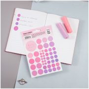 Наклейки бумажные MESHU «Beauty planner pink», 12*18см, 47 наклеек, европодвес