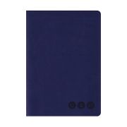 УЦЕНКА - Телефонная книга А5, 80л., кожзам, OfficeSpace «Nebraska» темно-синий, с вырубкой