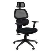 Кресло руководителя Helmi HL-E36 «Support», ткань черная