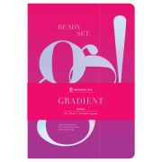 Тетрадь 40л., А5, клетка на сшивке Greenwich Line «Gradient», «софт-тач» ламинация, тиснение фольгой, тон. блок 80г/м2