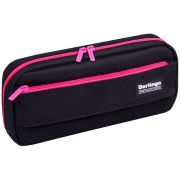 Пенал мягкий 1 отделение, 1 карман, 215*95*44 Berlingo «Black and pink», полиэстер, внутренний органайзер