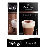 Кофе растворимый Jardin «Mocaccino», 3в1, порошкообразный, порционный, 8 пакетиков* 18г, картон