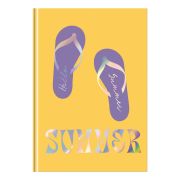 Записная книжка А5 80л. BG «Summer», матовая ламинация, тиснение голографической фольгой, блок в точку, 100 гр/м2
