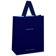 Пакет подарочный 18*23*10см MESHU «Indigo Hills», отд. фольгой, выб. лак, матовая ламинация