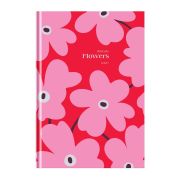 Ежедневник недатированный А5, 160л., 7БЦ, BG «Flowers», глянцевая ламинация