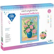 Алмазная мозаика Origami «Разноразмерная мозаика. Весенний букет», 30*40см, на подрамнике