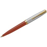 Ручка шариковая Parker «51 Rage Red GT» черная, 1,0мм, поворот., подарочная упаковка