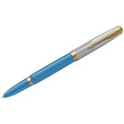 Ручка перьевая Parker «51 Turquoise GT» темно-синяя, 0,8мм, подарочная упаковка
