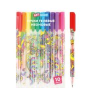 Набор гелевых ручек ArtSpace «Wonderland» 10шт., 10цв., 1,0мм, неоновые, ПВХ бокс