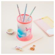 Подставка-стакан MESHU «Unicorn», пластиковая, розовая