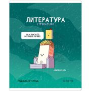 Тетрадь предметная 48л. ArtSpace «Не по правилам» - Литература, глянцевая ламинация