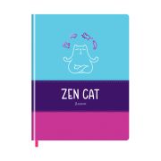 Дневник 1-11 кл. 48л. (твердый) BG «Zen cat», комбинированная иск. кожа, полноцветная печать, тиснение фольгой, ляссе