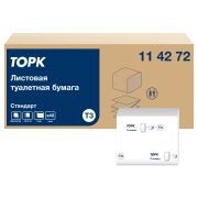 Бумага туалетная листовая Торк «Universal» (T3), 1-слойная, 250лист./пачка, белая