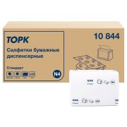 Салфетки бумажные для лица Торк «Xpressnap»(N4), 2-слойные, 16*23см, белые, 200шт.
