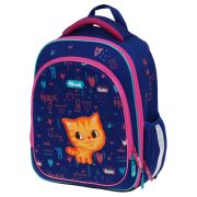 Ранец Först F-LIGHT «Funny cat» 37*28*16см, 2 отделения, 2 кармана, анатомическая спинка