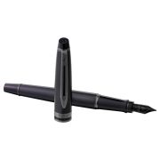Ручка перьевая Waterman «Expert Metallic Black RT» синяя, 0,8мм, подарочная упаковка