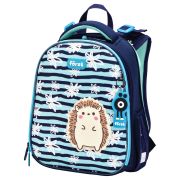 Ранец Först F-Top «Blue hedgehog» 36*28*15см, 2 отделения, 2 кармана, анатомическая спинка