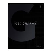 Тетрадь предметная 48л. Greenwich Line «Сolor black» - География, «софт-тач» ламинация, выборочный УФ-лак, 70г/м2