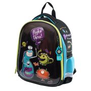 Ранец Först F-Glow «Monster party» 37*29,5*16см, 2 отделения, 2 кармана, анатомическая спинка
