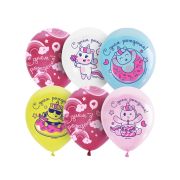 Воздушные шары,  25шт., M10/30см, ПатиБум «СДР Единороги Пончики», ассорти