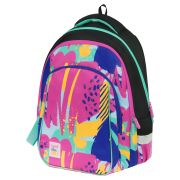 Рюкзак Berlingo Comfort «Abstract pink» 38*27*18см, 3 отделения, 3 кармана, эргономичная спинка