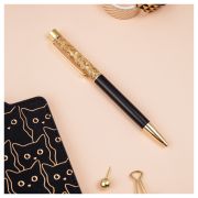 Ручка шариковая автоматическая MESHU «Gold sand» синяя, 1,0мм