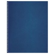 Тетрадь 96л., А4, клетка на гребне BG, бумвинил, синий