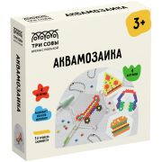 Аквамозаика ТРИ СОВЫ «Главный герой», набор инструментов, трафареты, картонная коробка 12*12см