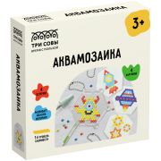 Аквамозаика ТРИ СОВЫ «Космическое приключение», набор инструментов, трафареты, картонная коробка 12*12см