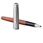 Ручка-роллер Parker «Sonnet Sand Blasted Metal&Orange Lacquer» черная, 0,5мм, подарочная упаковка