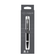Ручка шариковая Parker «IM Matte Black CT» черная, 1,0мм, кнопочн., подарочная упаковка с европодвесом