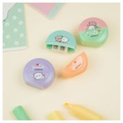 Точилка пластиковая MESHU «Cute kittens», 2 отверстия, ассорти