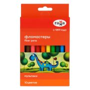 Фломастеры Гамма «Мультики», 10цв., смываемые, картон. упак., европодвес