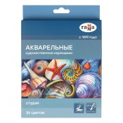 Карандаши акварельные художественные Гамма «Студия», 36цв., заточен., картон. упаковка