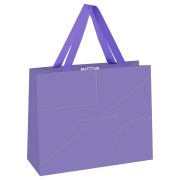Пакет подарочный 32*26*12см MESHU «Monocolor. Lavender», отд. фольгой, матовая ламинация