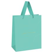 Пакет подарочный 33*42*12см MESHU «Monocolor. Tiffany», отд. фольгой, матовая ламинация
