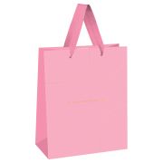 Пакет подарочный 33*42*12см MESHU «Monocolor. Pink», отд. фольгой, матовая ламинация