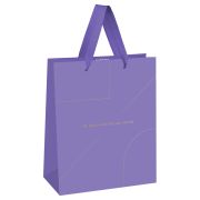 Пакет подарочный 33*42*12см MESHU «Monocolor. Lavender», отд. фольгой, матовая ламинация