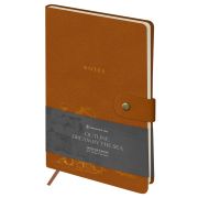 Записная книжка А5 80л., ЛАЙТ, кожзам, Greenwich Line «Outline. Dream by the sea» с замком, тиснение фольгой, внутренний карман, блок в точку